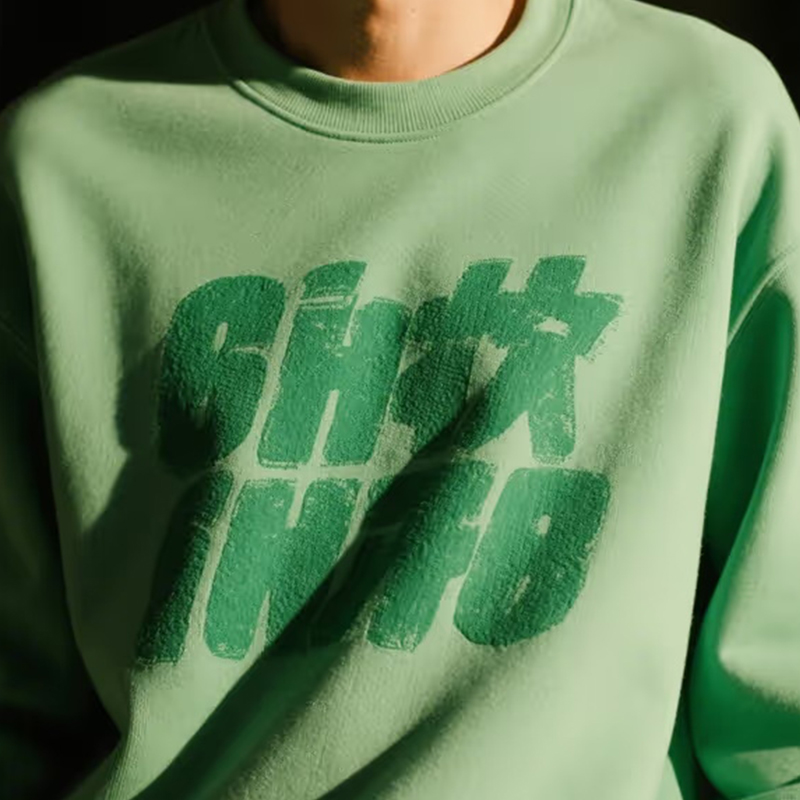 Atmungsaktiver, warmer Sweatshirtstoff aus reiner Baumwolle