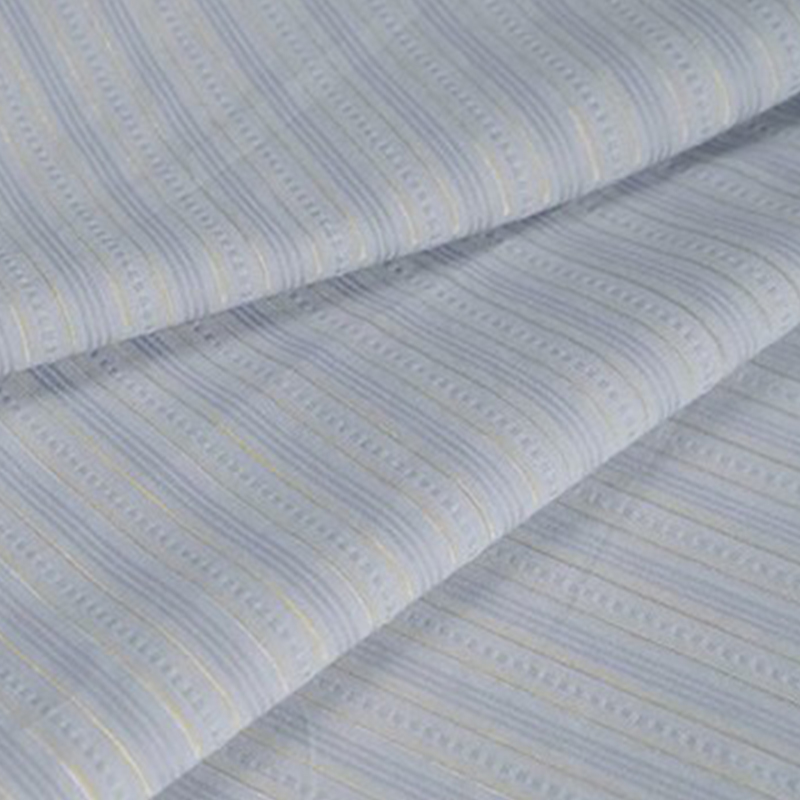 Stretch-Stoff aus Baumwolle mit Streifen